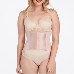 SPANX Cameo Blush Nude Under Sculpture Waist Cincher Corset 10212R $168 Medium